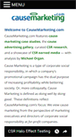 Mobile Screenshot of causemarketing.com
